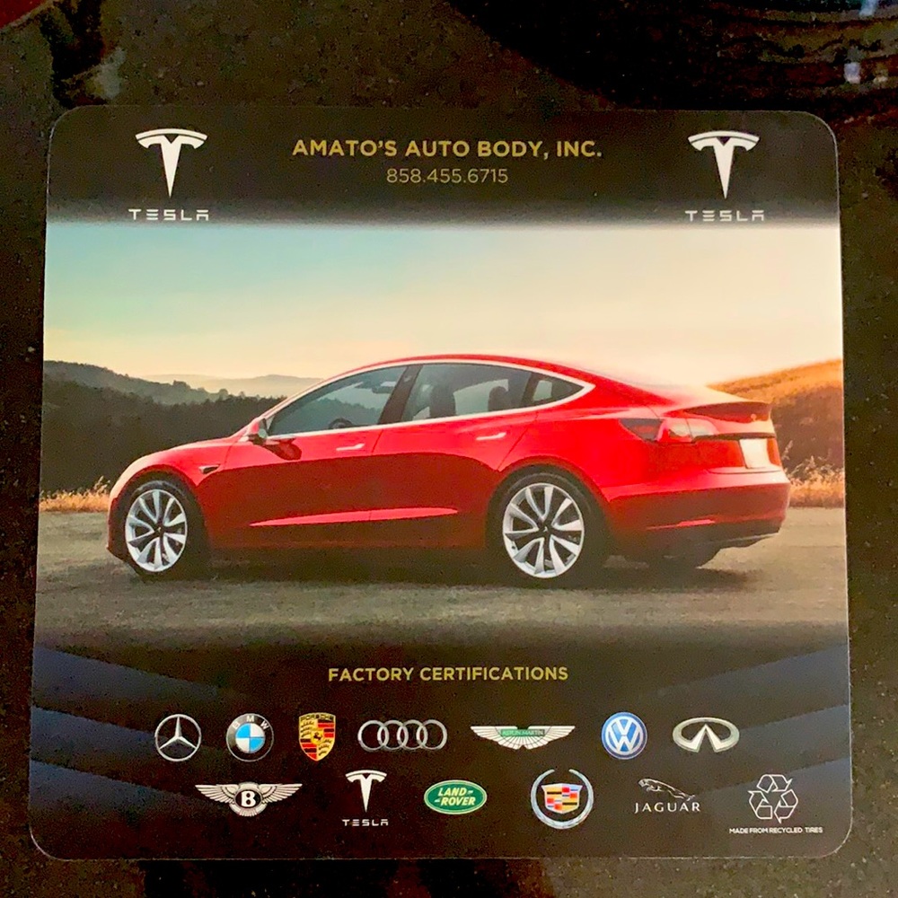 Tesla mouse pad